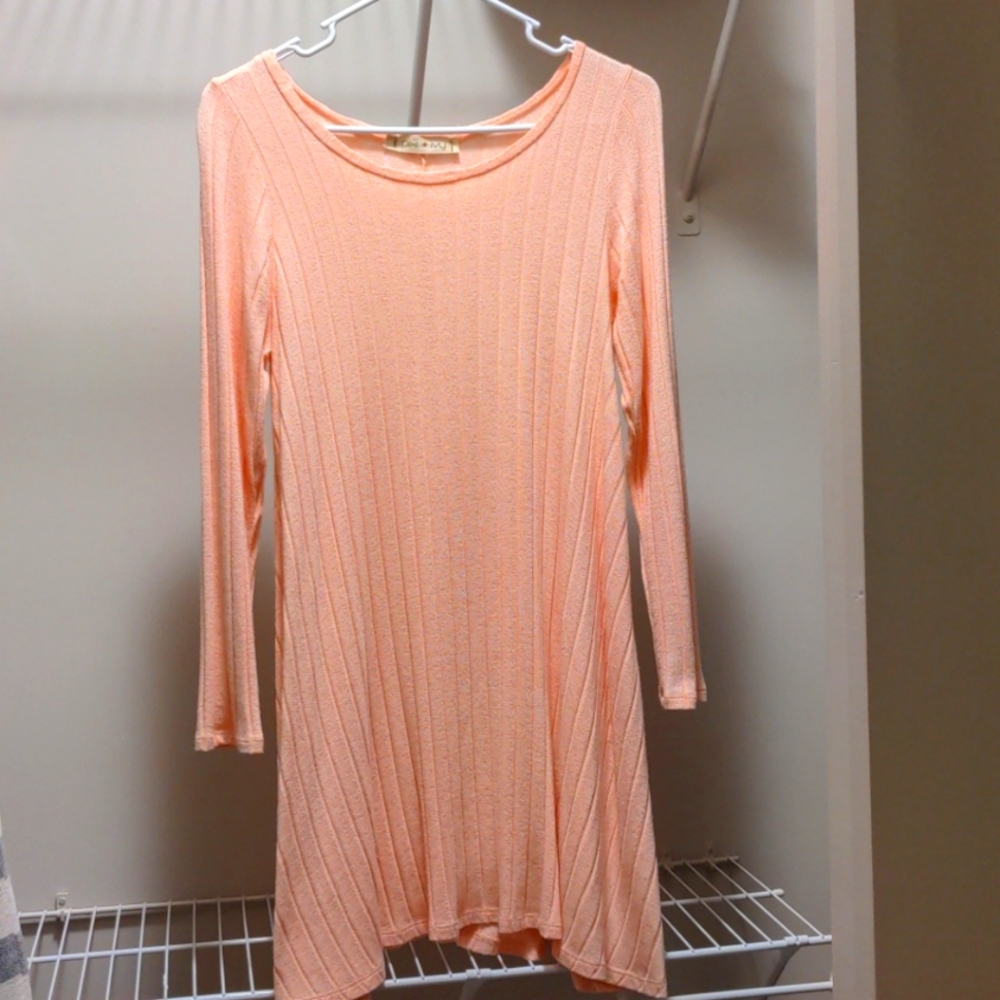 Long sleeve knit dress